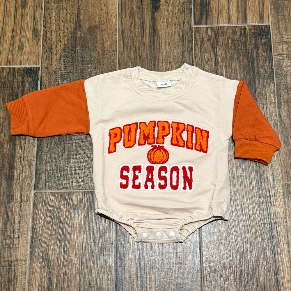 Pumpkin Season Thanksgiving Outfit - NIB - 0-3 Months